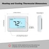 Programmable Auto Changeover Thermostat for Home, Conventional Single-Stage Systems,1 Heat/1