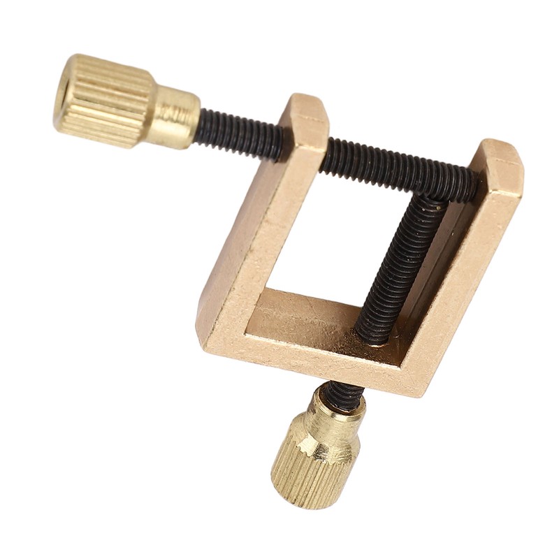 Violin Crack Clamp Double Screw Brass Square Clip Violin Fixing