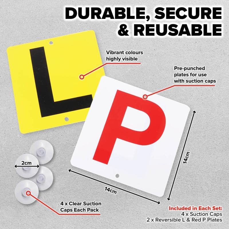 [4PCE] SAS AUTOMOTIVE License Plate (Reversible, L & Red -