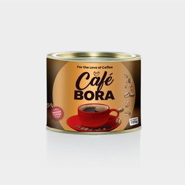 Cafe Bora instant coffee made from carefully selected coffee beans in Tanzania 100g Tin