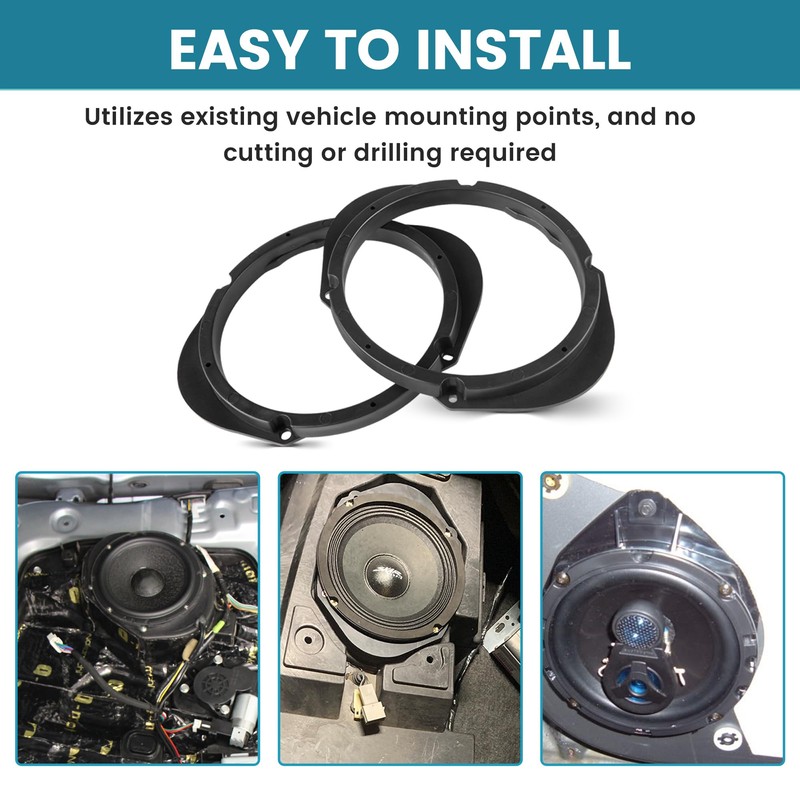NuIth 5"x7" / 6”x8” to 6.5” Door Speaker Spacer Bracket