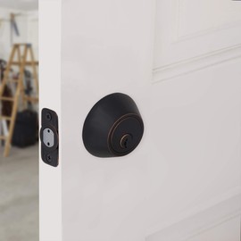 Honeywell Safes & Door Locks 8112409 Double Cylinder Deadbolt, Oil Rubbed Bronze