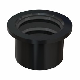 YMSdrain 2 Inch Drain Base Rubber Seal/Rubber Gasket Compatible for No Hub Linear Drains, Easy to Install for Square and Linear Drains (Black)