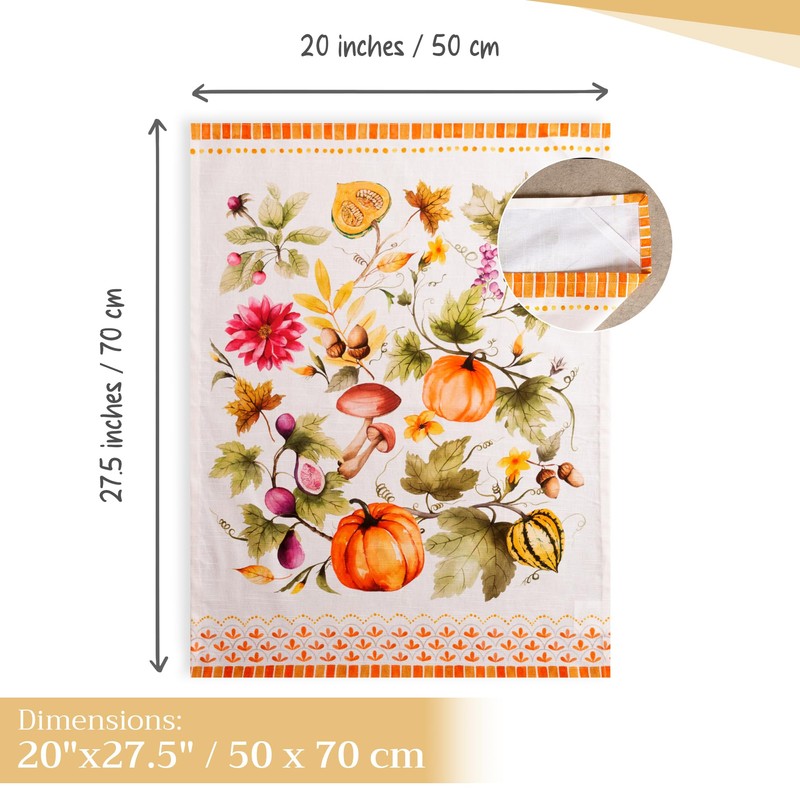 Maison d' Hermine Kitchen Towels Set of 3 100% Cotton