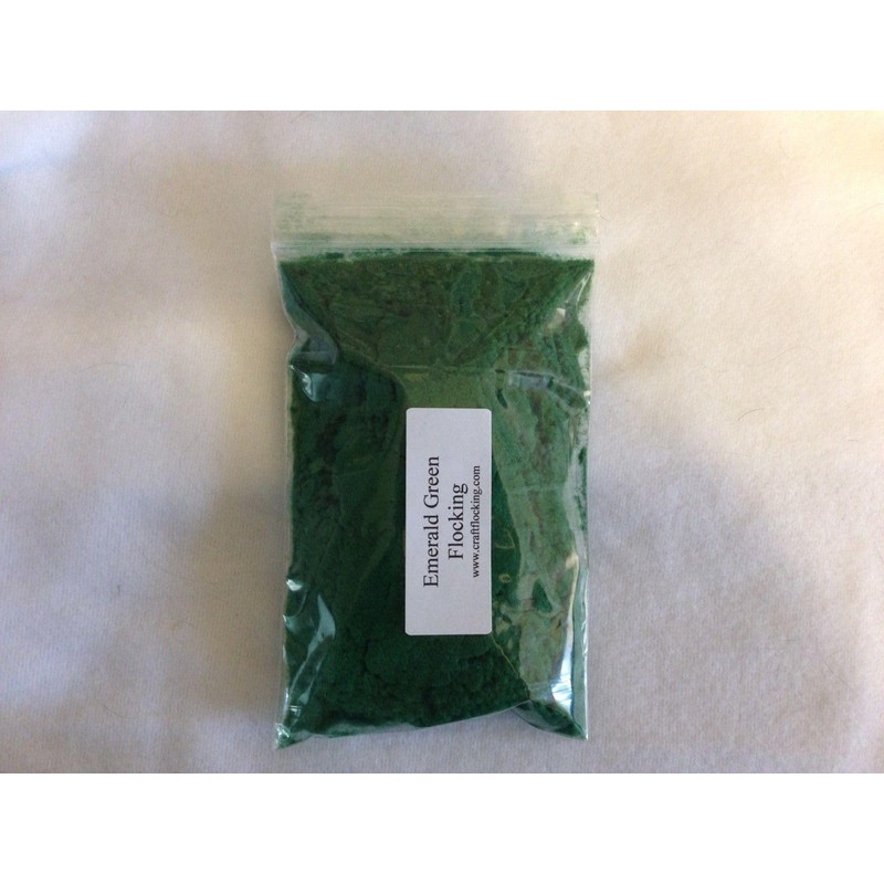 Fowl Flocker Flocking Fibers 1 Ounce pkg (Emerald Green)