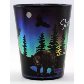 Iceland Northern Lights Deer Shot Glass