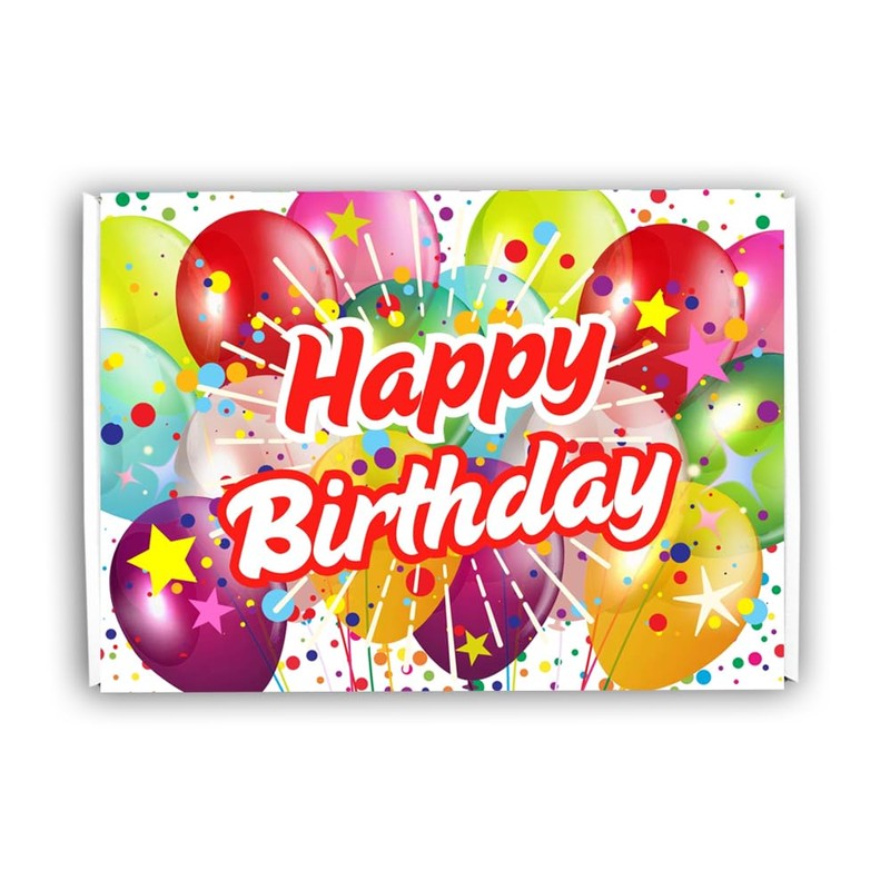 Jelly Snakes Gift Box Hamper Birthday Present (BIRTHDAY MULTI COLOURED)