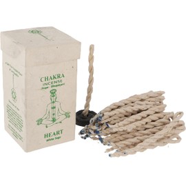 GURU SHOP Chakra Incense, Nepal Incense Strings, Heart/White Sage, Brown, 10 x 5.5 x 5.5 cm, Incense Sticks from Tibet, Nepal