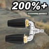 Raincovo Dual Turbo Nozzle Pressure Washer, 2.0mm Orifice Twin Turbo