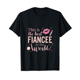 Boyfriend Fiancee Gift Newly Engaged Couple T-Shirt
