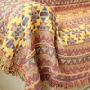 VANJOROY Bohemian Sofa Large Throw Blanket with Tassels, 100% Handwoven