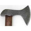 Wild Turkey Handmade Solid Damascus Steel Axe w/Leather Sheath Outdoors