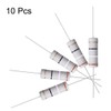 sourcing map Metal Oxide Film Resistor 5 Watt Axial Cable