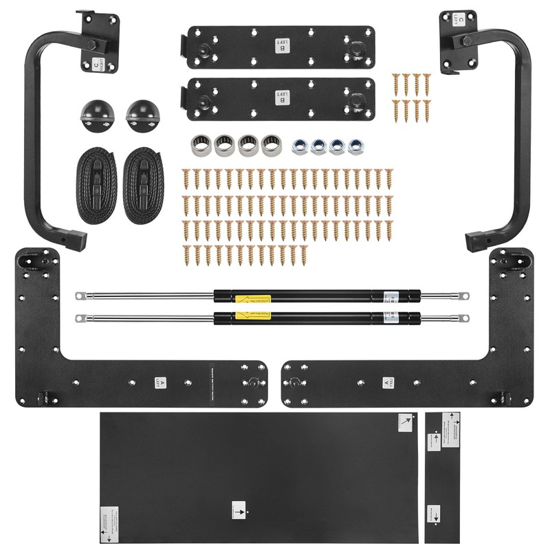 Happybuy Murphy Bed Kit, Full Size, Vertical Deluxe DIY Wall