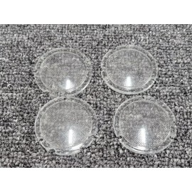 Hadley Overhead Light Lens Cover Clear Round Hadley 82-26555-000 MCI Bus (Lot of 4)