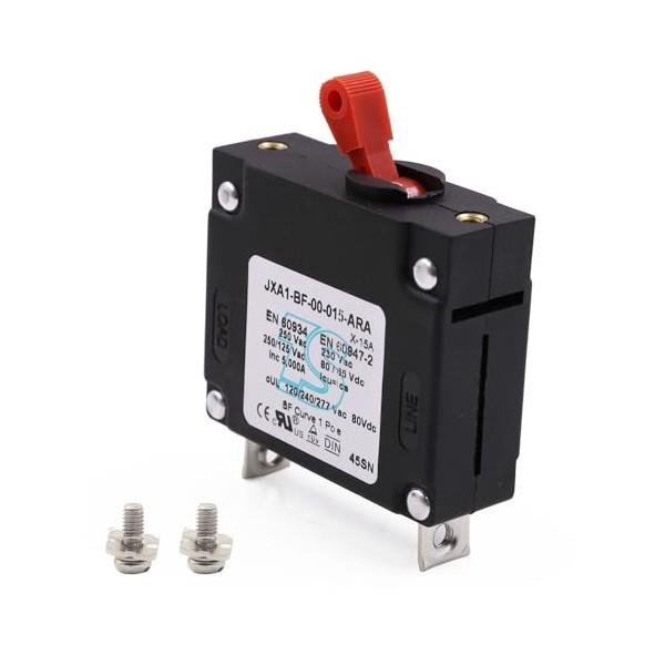 T Tocas T Tocas 15 Amp AC/DC Red Single Pole