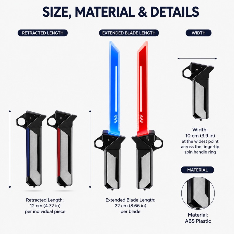 2-in-1 Transforming Light-Up Sword & Axe Toy – ABS Cosplay