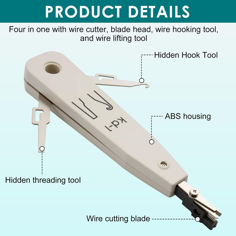 G602 Punch Down Tool, Ethernet Tool for RJ45 with Wire