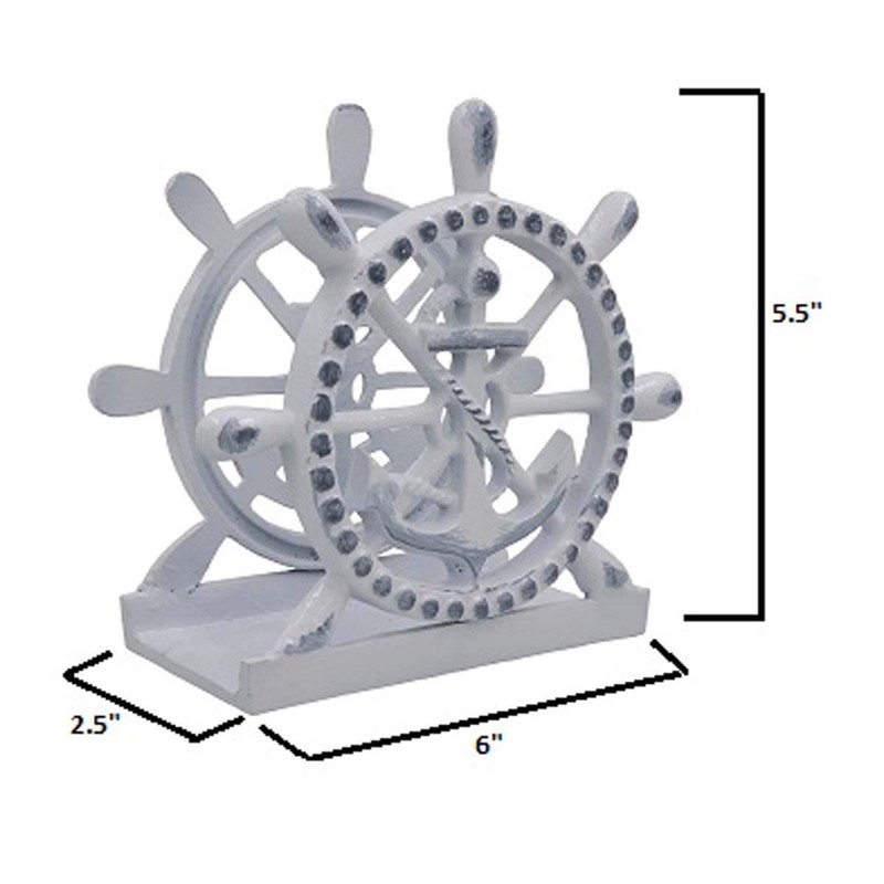 THDC Nautical Napkin Holder, Lunch, Dinner, Nautical Collection Napkin Holder,