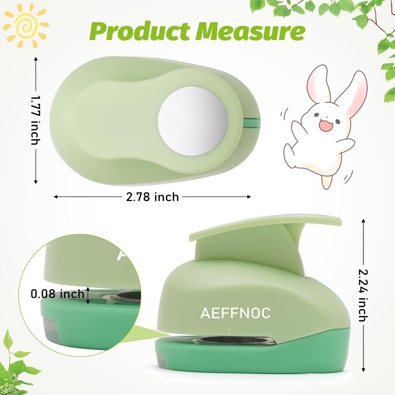 AEFFNOC 1 Inch Circle Hole Punch, Circle Punches, Hole Puncher