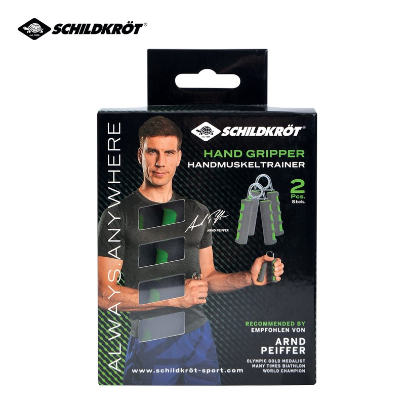 Schildkröt Hand Muscle Trainer Set of 2, 4-Colour Box, Anthracite