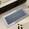 YCTMALL Bath mat Rubber Bathroom Mat-Quick Dry Absorbent Rug Non-Slip