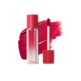 espoir Couture Lip Tint Fitting Blur #1 Hypey Red 0.14oz | Soft and Creamy Color for Blurry Lip Look | Long-Lasting and Smudge-Proof Fixing Lip Stain | Lightweight and Comfortable Matte Finish