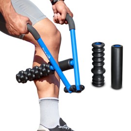 DoubleUP Roller Therapy Kit - Muscle Massager with Lever-Action Pressure Control and Quick-Change Rollers