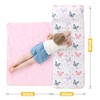 Viviland Toddler Kid Nap Mat for Preschool, White Butterfly Slumber