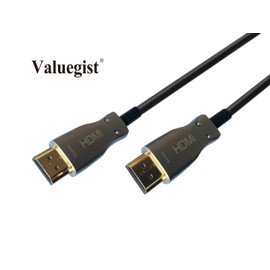 Valuegist HDMI2.0b Optic Fiber Cable 65 feet(20 Meters) Ultra Long Slim and Flexible Supports 4K60HZ 18.2 Gbps, ARC, HDCP2.2, 4:4:4, for Apple TV or 4K TV Box (20m)
