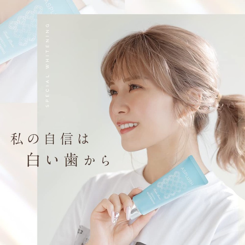ASPLUSH Whitening Toothpaste, Loved by Mikiko Uno, For those Worried