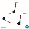 MIRRO 8oz XL Canning Ladle, Black with Red Handle
