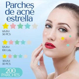 1216pz Parches Figuras Cuidado Facial Elimina Acné Espinilla Todo Tipo De Piel Día/noche
