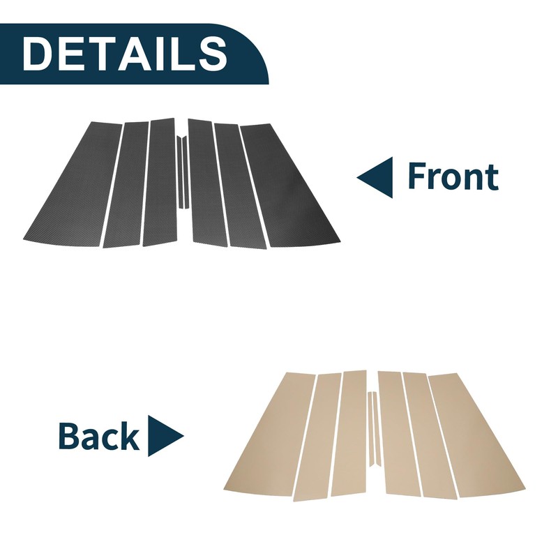 TUCKBOLD Door Pillar Window Trim for Honda Odyssey 2018-2023 Front