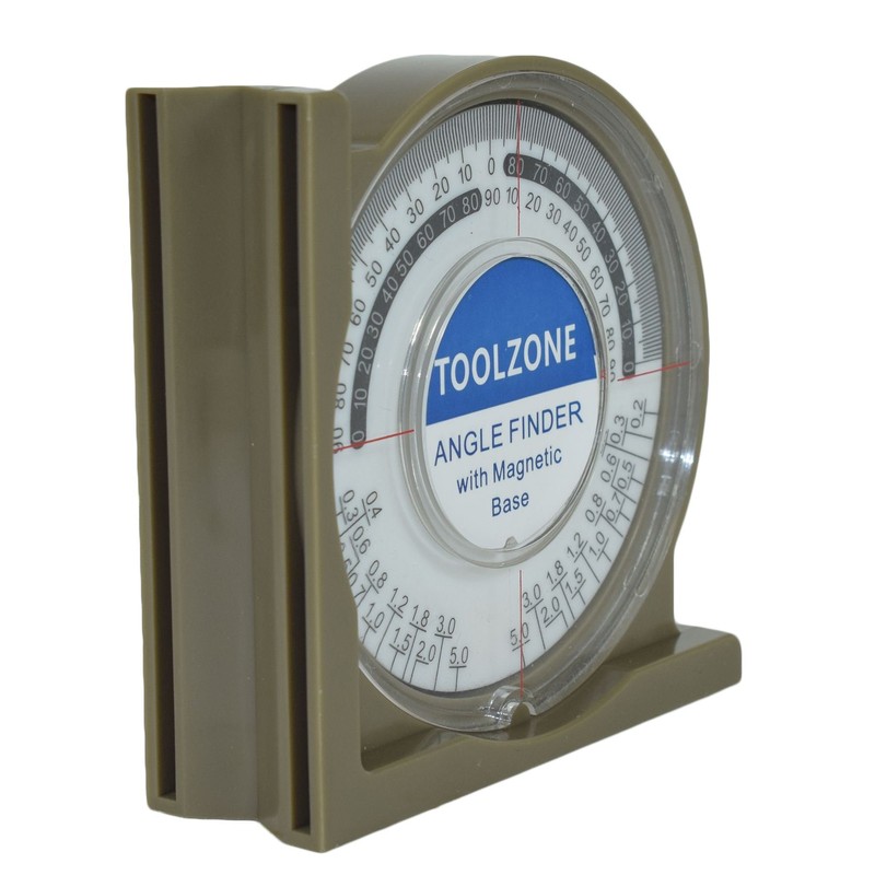 Magnetic Base Angle Finder Measure Spirit Level Gauge Roofer Builders