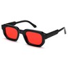VANLINKER Retro Chunky Rectangle Sunglasses for Men Women Vintage Trendy