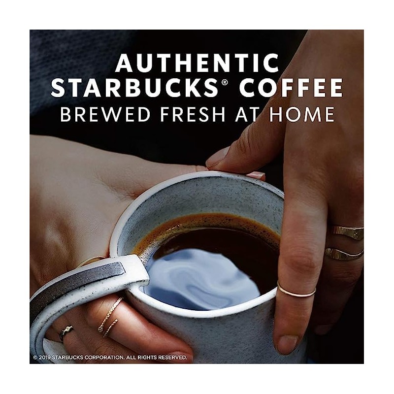 Starbucks Decaf Whole Bean Coffee, Espresso, Dark Roast, 16 Ounce