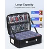 Luxtude Trading Card Storage Box w/Adjustable Dividers, Card Carrying Case