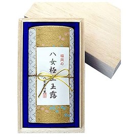 H-1T67 Gyokuro Tea Gift Souvenir Yame Tea 1 Bottle in Wooden Box