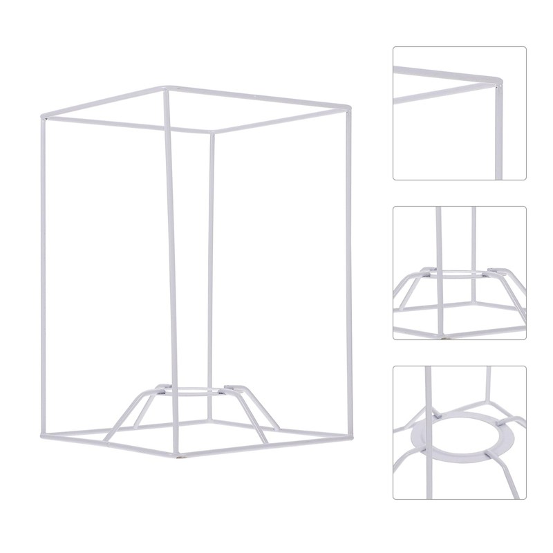 Hemobllo DIY Lamp Shade Frame - Iron Lampshade Frame Metal