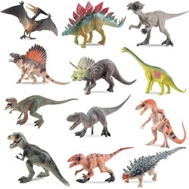 WZDK Juego Dinosaurio para Niños, 12 Juguetes de Dinosaurios para Niños, JJuegos para Niños Interactivo, Great as Dinosaur Party Supplies, Birthday Party Favors