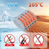 50pcs Lever Wire Connectors, 5 Conductor Compact Electric Wire Splicing