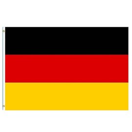 Large Germany Flag 5ftx3ft,Germany Decorations Flag Big Germany National Flag with Eyelets for Oly Games European Cup 2024,Indoor Outdoor Garden,Bar, Sports Events Germany Party Decorations