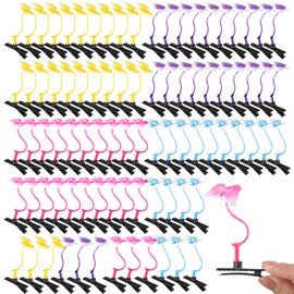 Tigeen 100 Pieces Bean Sprout Hair Clip Funny Plant Hairpins Grass Flower Butterfly Mushroom Hair Accessories (Butterfly)