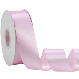 Pink Ribbon 1-1/2 Inch x 50 Yards – Double Faced Satin Soft Ribbon for Baby Shower, Girl Gift Wrapping, Bows & Birthday Decor