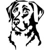 UUSticker 4"x3" Labrador Retriever Head Decal Window Sticker Car Dog