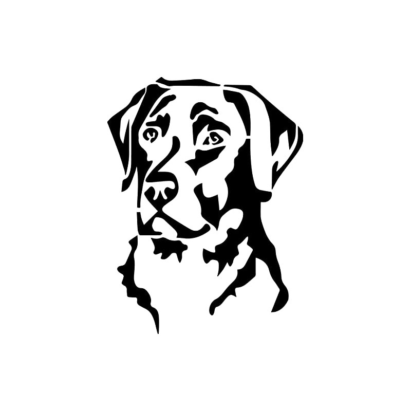 UUSticker 4"x3" Labrador Retriever Head Decal Window Sticker Car Dog
