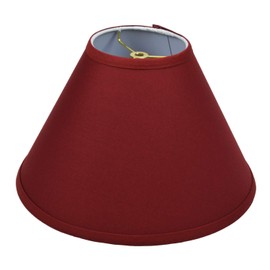 FenchelShades.com Lampshade 5" Top Diameter x 13" Bottom Diameter x 9" Slant Height with Washer (Spider) Attachment for Lamps with a Harp (Linen Brick)