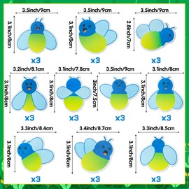 600 Sheets Firefly Notepad Spring Insect Appreciation Gift Set Firefly Shape Self Stick Note Pads to Do List for Spring Supplies Back to School Office Gift(10 Styles)