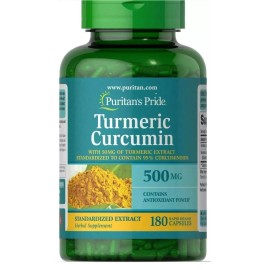 Puritan's Pride Turmeric Curcumin 500 Mg-180 Capsules Exp 6/26